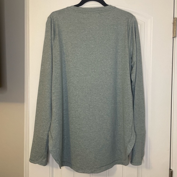 Athleta Uptempo Athletic Top Women’s XL Tall Gray Blue - Picture 2 of 5